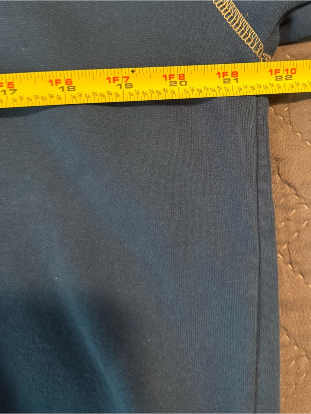 Cobalt Blue Half-Zip Pullover Hoodie Size S - Picture 5 of 7